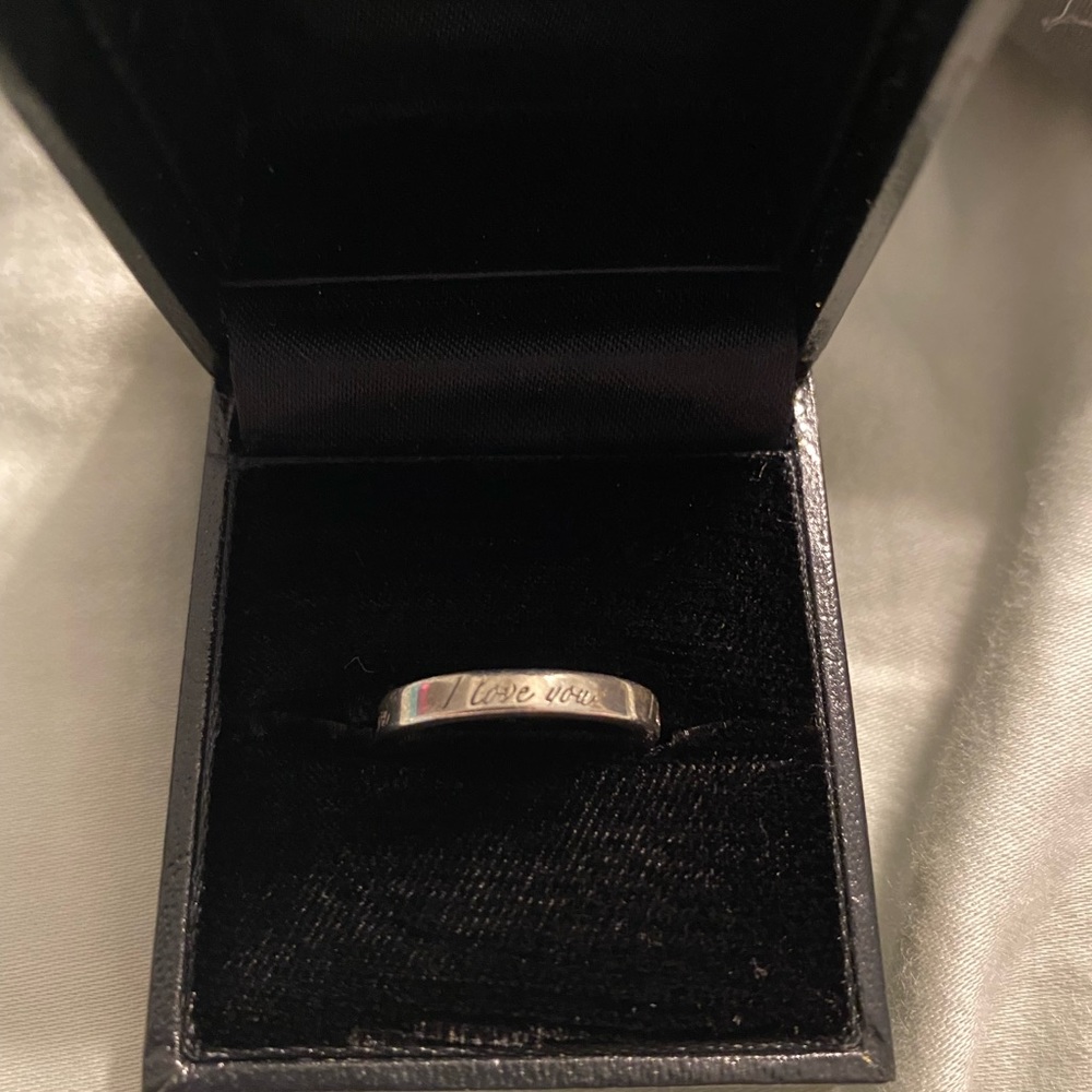 Tiffany I love you ring size 5